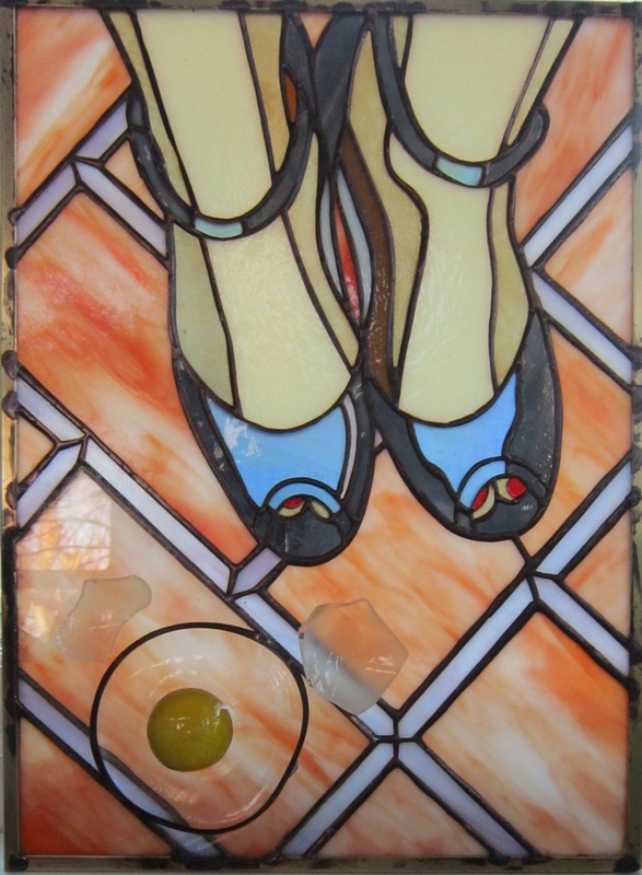 stained glass shoes egg