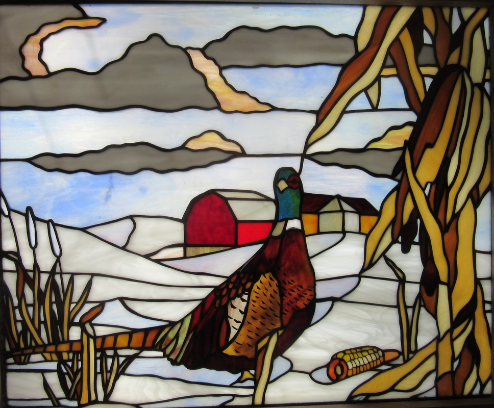 Spectrum Stained Glass Pheasant