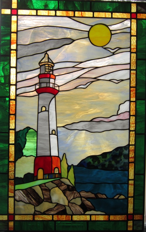 lighthouse by  spectrum stained glass